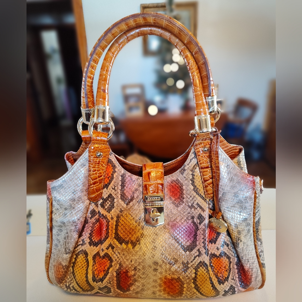 Brahmin Python Adrian bag